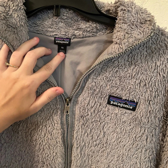 Patagonia Los Gatos Fleece Zip Up jacket Salt Gray Women’s Size Xs Lined Pockets - Picture 8 of 10
